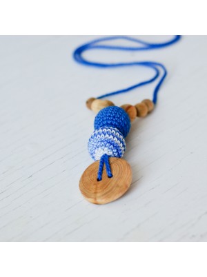 KangarooCare Best Babywearing necklace Blue & Blue mix with Juniper